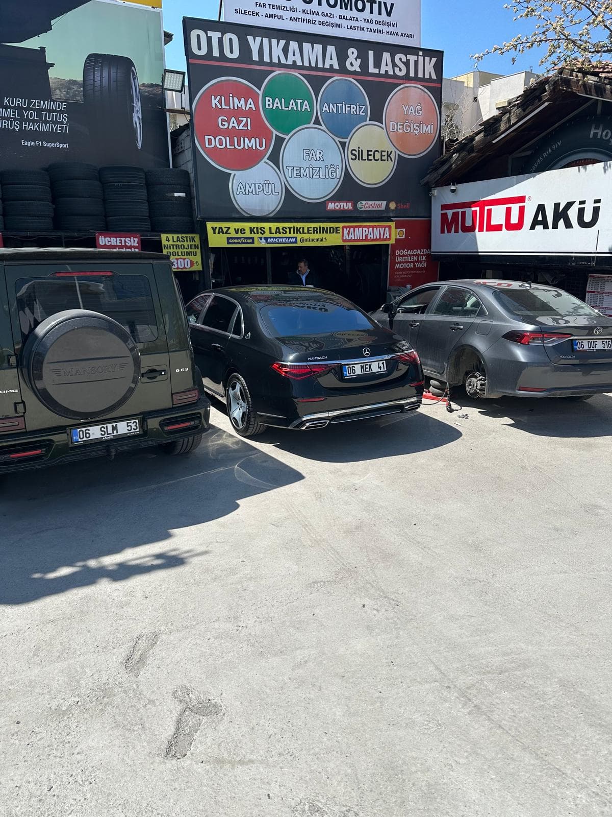 Bakımdaki araçlar
